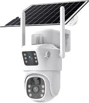 8MP 4K Dual Lens Solar PTZ Outdoor Security Camera 8MP 4K Dual Lens Solar PTZ Outdoor Security Camera