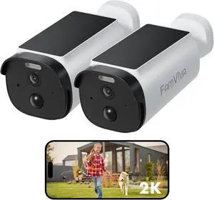 Solar Security Cameras Wireless Outdoor, 2K/3MP Battery Powered Camera,Color Night Vision, AI Motion Detection, 2-Way Audio, IP65 Waterproof. Solar Security Cameras Wireless Outdoor, 2K/3MP Battery Powered Camera,Color Night Vision, AI Motion Detection, 2-Way Audio, IP65 Waterproof.