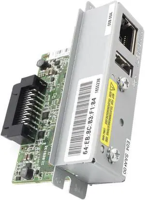Ethernet Interface Module UB-E04 C32C881008 for TM Series T88VI T88V T70II U220 H6000 Supports Fast Ethernet 10Base T 100Base TX Data Link Protocol Ethernet Interface Module UB-E04 C32C881008 for TM Series T88VI T88V T70II U220 H6000 Supports Fast Ethernet 10Base T 100Base TX Data Link Protocol