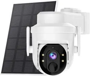 Solar Wireless WiFi Outdoor PTZ Security Camera 3MP Home Surveillance Camera Solar Wireless WiFi Outdoor PTZ Security Camera 3MP Home Surveillance Camera