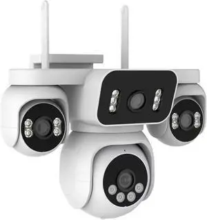 20MP 10K Four Screens WiFi Security Camera Outdoor Four Lens 360° PTZ 16X Zoom Auto Tracking CCTV Wireless Surveillance IP Cam 20MP 10K Four Screens WiFi Security Camera Outdoor Four Lens 360° PTZ 16X Zoom Auto Tracking CCTV Wireless Surveillance IP Cam