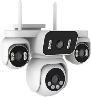 20MP 10K Four Screens WiFi Security Camera Outdoor Four Lens 360° PTZ 16X Zoom Auto Tracking CCTV Wireless Surveillance IP Cam 20MP 10K Four Screens WiFi Security Camera Outdoor Four Lens 360° PTZ 16X Zoom Auto Tracking CCTV Wireless Surveillance IP Cam