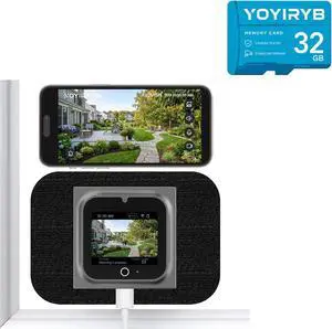 5MP Window Camera + 32GB Memory Card, 2" Screen, Motion-Wake Display, 24/7 Recording, No-Drill Setup, Color Night Vision, 2.4/5GHz WiFi 5MP Window Camera + 32GB Memory Card, 2" Screen, Motion-Wake Display, 24/7 Recording, No-Drill Setup, Color Night Vision, 2.4/5GHz WiFi