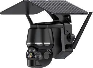 4G Cellular Solar Powered PTZ Surveillance Camera, Wire-Free Outdoor Monitoring Cam Full Color Night Vision Support, IP66 Weatherproof Camera for Residential Yard Farm Remote Trailer Monitoring 4G Cellular Solar Powered PTZ Surveillance Camera, Wire-Free Outdoor Monitoring Cam Full Color Night Vision Support, IP66 Weatherproof Camera for Residential Yard Farm Remote Trailer Monitoring