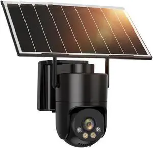 2K 3MP AOV Solar PTZ Security Camera Outdoor WiFi Wireless Color Night Vision Built-in Battery Surveillance Cam 2K 3MP AOV Solar PTZ Security Camera Outdoor WiFi Wireless Color Night Vision Built-in Battery Surveillance Cam
