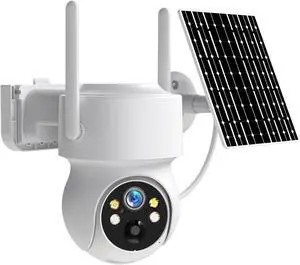 Outdoor Solar PTZ Security Camera WiFi HD Wireless IP Cam Built-in Battery Long Standby Remote View via Mobile App Outdoor Solar PTZ Security Camera WiFi HD Wireless IP Cam Built-in Battery Long Standby Remote View via Mobile App