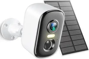 Wireless Outdoor Security Camera with Solar Panel, 2K Battery Powered WiFi Surveillance Camera Wireless Outdoor Security Camera with Solar Panel, 2K Battery Powered WiFi Surveillance Camera