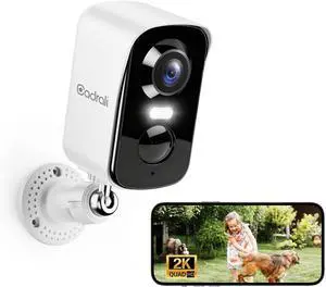 2K Security Cameras Wireless Outdoor - 5200mAh Battery Powered, AI Motion Detection, Color Night Vision & Two-Way Audio, IP65 Waterproof, 30-Day Free Cloud Trial, Works with iOS/Android 2K Security Cameras Wireless Outdoor - 5200mAh Battery Powered, AI Motion Detection, Color Night Vision & Two-Way Audio, IP65 Waterproof, 30-Day Free Cloud Trial, Works with iOS/Android