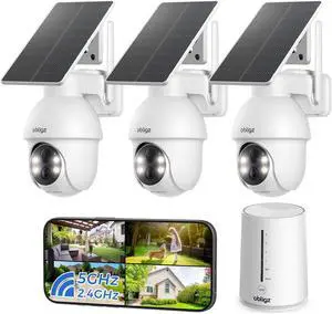4MP Security Cameras Wireless Outdoor, No Subscription, 3-Cam Kit 4MP Security Cameras Wireless Outdoor, No Subscription, 3-Cam Kit