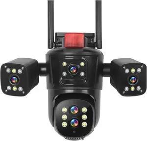 20MP Four Screens WiFi IP Camera Outdoor 10X Optical Zoom Five Lens PTZ Auto Tracking Waterproof CCTV Camera 20MP Four Screens WiFi IP Camera Outdoor 10X Optical Zoom Five Lens PTZ Auto Tracking Waterproof CCTV Camera