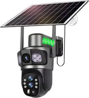 Solar Camera 4G Sim Card 6K 12MP 10X Zoom Three Lens Outdoor Surveillance PTZ Solaire Cameras CCTV IP Security Cam V380 Solar Camera 4G Sim Card 6K 12MP 10X Zoom Three Lens Outdoor Surveillance PTZ Solaire Cameras CCTV IP Security Cam V380