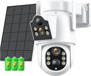 8MP 4K Solar Wirelesss IP Camera with 7800 MAh Battery Outdoor HD 4MP Dual Lens WiFi IP Camara Solar Panel CCTV Security 8MP 4K Solar Wirelesss IP Camera with 7800 MAh Battery Outdoor HD 4MP Dual Lens WiFi IP Camara Solar Panel CCTV Security