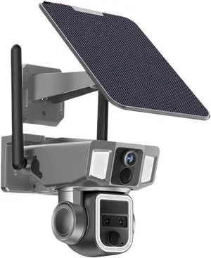 12MP 6K 10X Zoom Dual Screen Solar Camera Outdoor 4G/WiFi 2 in 1 Three Lens Dual PIR Detection Auto Tracking CCTV Cam 12MP 6K 10X Zoom Dual Screen Solar Camera Outdoor 4G/WiFi 2 in 1 Three Lens Dual PIR Detection Auto Tracking CCTV Cam