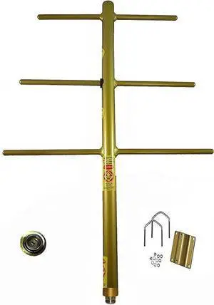 Yagi Directional Base Repeater Antenna UHF 450-470 MHz 3 Elements 7.1 dBd Gain, N Female. 300W Power. Browning BR6353 Yagi Directional Base Repeater Antenna UHF 450-470 MHz 3 Elements 7.1 dBd Gain, N Female. 300W Power. Browning BR6353