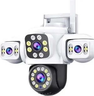 6K 12MP UHD WiFi IP Camera Outdoor Three Screen Three Lens Human Type AI Detection Automatic Tracking Securit Yoosee 6K 12MP UHD WiFi IP Camera Outdoor Three Screen Three Lens Human Type AI Detection Automatic Tracking Securit Yoosee