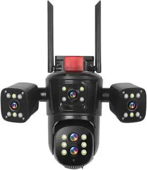 10K 20MP AI Auto Tracking Color Night Vision PTZ 360° 10X Zoom 4 Screens Outdoor Camera Motion Detection Human Alarm 10K 20MP AI Auto Tracking Color Night Vision PTZ 360° 10X Zoom 4 Screens Outdoor Camera Motion Detection Human Alarm