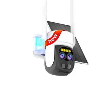 10X Zoom Dual Lens WiFi Solar Cameras 8MP Surveillance PTZ Battery Camera 4K Color Night Vision Two Way 10X Zoom Dual Lens WiFi Solar Cameras 8MP Surveillance PTZ Battery Camera 4K Color Night Vision Two Way