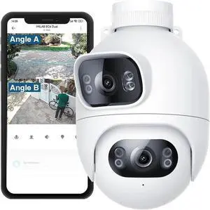 Outdoor Surveillance Camera Dual Lens 360° PTZ Camera Colour Night Vision WiFi/LAN 7/24 Work EC6 Dual Outdoor Surveillance Camera Dual Lens 360° PTZ Camera Colour Night Vision WiFi/LAN 7/24 Work EC6 Dual