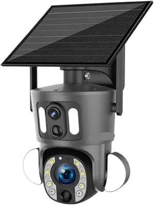 8MP Dual Lens Dual Screen Solar PTZ Security Camera, 4G WiFi Outdoor Cam with 20X Zoom, PIR Detection & Auto Tracking, UBOX APP 8MP Dual Lens Dual Screen Solar PTZ Security Camera, 4G WiFi Outdoor Cam with 20X Zoom, PIR Detection & Auto Tracking, UBOX APP