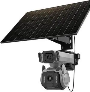 10MP Dual Screen Solar Security Camera, 4G Outdoor AOV Cam with 12X Zoom, 24/7 Recording, Human Auto Tracking & Auto Zoom 10MP Dual Screen Solar Security Camera, 4G Outdoor AOV Cam with 12X Zoom, 24/7 Recording, Human Auto Tracking & Auto Zoom