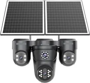 4-Lens AOV Solar Security Camera, 4G SIM Outdoor CCTV with 12X Optical Zoom, Auto Zoom Tracking & 24/7 Continuous Recording 4-Lens AOV Solar Security Camera, 4G SIM Outdoor CCTV with 12X Optical Zoom, Auto Zoom Tracking & 24/7 Continuous Recording