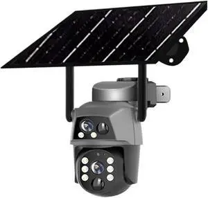 4K 8MP Dual Lens Solar Security Camera, 4G WiFi Battery Powered Outdoor IP Cam with Dual PIR Human Detection & Night Vision 4K 8MP Dual Lens Solar Security Camera, 4G WiFi Battery Powered Outdoor IP Cam with Dual PIR Human Detection & Night Vision