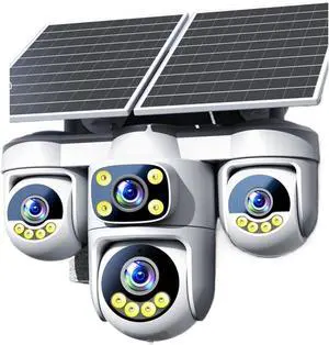 20MP Solar Security Camera, No Wiring Required, 360° Auto Tracking, Full Color Night Vision, 2-Way Audio, IP66 Waterproof 20MP Solar Security Camera, No Wiring Required, 360° Auto Tracking, Full Color Night Vision, 2-Way Audio, IP66 Waterproof