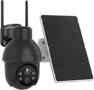 1920P Wireless Solar Security Camera, Outdoor WiFi Home Cam with Human Detection, Siren Alarm, Color Night Vision & Two-Way Audio 1920P Wireless Solar Security Camera, Outdoor WiFi Home Cam with Human Detection, Siren Alarm, Color Night Vision & Two-Way Audio