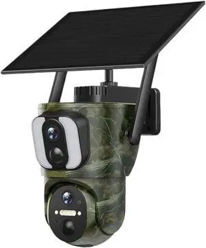 20MP Triple Screen Solar PTZ Security Camera, 4G WiFi Outdoor Cam Dual Solar Panels IP66 Waterproof Auto Tracking Night Vision 20MP Triple Screen Solar PTZ Security Camera, 4G WiFi Outdoor Cam Dual Solar Panels IP66 Waterproof Auto Tracking Night Vision