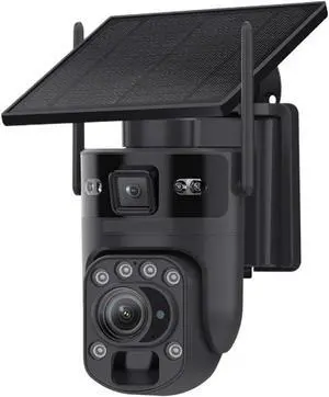 12MP 60X Optical Zoom Dual Screen Solar Security Camera, 4G WiFi Outdoor Cam with PIR Detection & Color Night Vision 12MP 60X Optical Zoom Dual Screen Solar Security Camera, 4G WiFi Outdoor Cam with PIR Detection & Color Night Vision