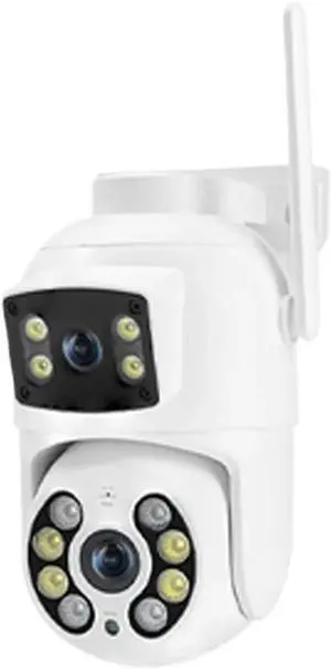 4K 8MP Dual Lens Dual Screen PTZ Security Camera, Wireless WiFi Outdoor IP Cam with AI Human Detection & Night Vision 4K 8MP Dual Lens Dual Screen PTZ Security Camera, Wireless WiFi Outdoor IP Cam with AI Human Detection & Night Vision