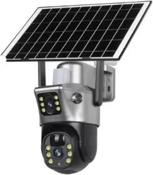 4G WiFi Solar Security Camera, 4K 8MP Dual Lens Dual Screen Outdoor IP Cam with Solar Battery for All-Day Surveillance 4G WiFi Solar Security Camera, 4K 8MP Dual Lens Dual Screen Outdoor IP Cam with Solar Battery for All-Day Surveillance