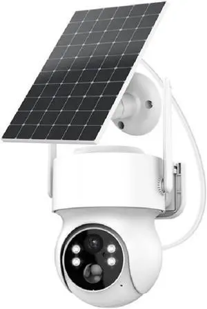 4MP Solar WiFi PTZ Security Camera Outdoor, Built-in Battery Wireless Surveillance Cam Support iCSEE App 4MP Solar WiFi PTZ Security Camera Outdoor, Built-in Battery Wireless Surveillance Cam Support iCSEE App