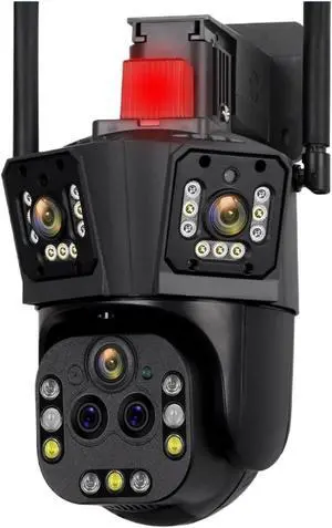 10K 20MP Five Lens 20X Zoom WiFi IP Camera Three Screen Auto Tracking PTZ Cam 360 Outdoor Surveillance Security Camera 10K 20MP Five Lens 20X Zoom WiFi IP Camera Three Screen Auto Tracking PTZ Cam 360 Outdoor Surveillance Security Camera