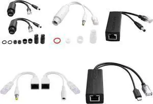 POE Splitter Bundle IEEE 802.3af/at Standard 10/100/1000Mbps Includes USB DC interfaces POE Splitter Bundle IEEE 802.3af/at Standard 10/100/1000Mbps Includes USB DC interfaces