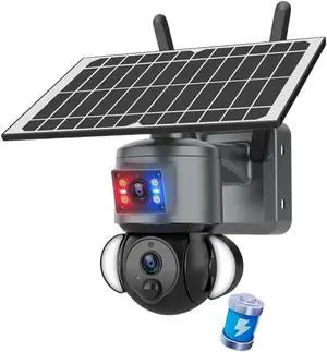 Solar Outdoor Security Camera, 12MP 8K 60X Zoom 4G SIM Dual Lens Cam, Dual PIR Humanoid Auto Tracking with Real-Time Alerts Solar Outdoor Security Camera, 12MP 8K 60X Zoom 4G SIM Dual Lens Cam, Dual PIR Humanoid Auto Tracking with Real-Time Alerts