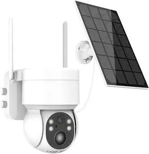 4MP 2.5K Solar WiFi PTZ Security Camera Outdoor, Battery Powered PIR Detection Wireless Surveillance Cam Support ICSee 4MP 2.5K Solar WiFi PTZ Security Camera Outdoor, Battery Powered PIR Detection Wireless Surveillance Cam Support ICSee