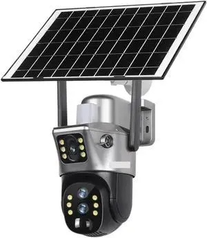 Vision 12MP 4G/WiFi Dual Screen Solar Camera Outdoor 10X Zoom 6K Three Lens Human Auto Tracking Surveillance Camera(WiFi 10xZoom No Card) Vision 12MP 4G/WiFi Dual Screen Solar Camera Outdoor 10X Zoom 6K Three Lens Human Auto Tracking Surveillance Camera(WiFi 10xZoom No Card)
