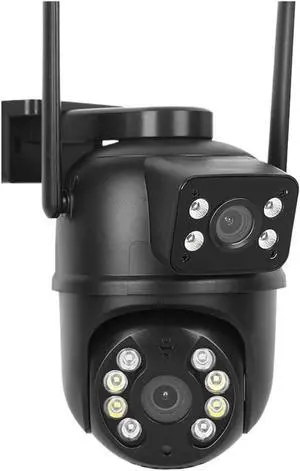 8MP 4K Dual Lens Dual Screen PTZ WiFi Surveillance Cam, AI Human Detection Wireless Outdoor Home Security Device(US Plug,8MP NO Card) 8MP 4K Dual Lens Dual Screen PTZ WiFi Surveillance Cam, AI Human Detection Wireless Outdoor Home Security Device(US Plug,8MP NO Card)