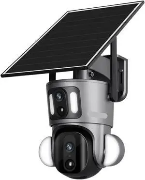 4K 20X Optical Zoom Dual Screen Solar Camera Outdoor 8MP 4G/WiFi PTZ Dual PIR Detection Auto Tracking Security Cameras(4G No Zoom 128G) 4K 20X Optical Zoom Dual Screen Solar Camera Outdoor 8MP 4G/WiFi PTZ Dual PIR Detection Auto Tracking Security Cameras(4G No Zoom 128G)