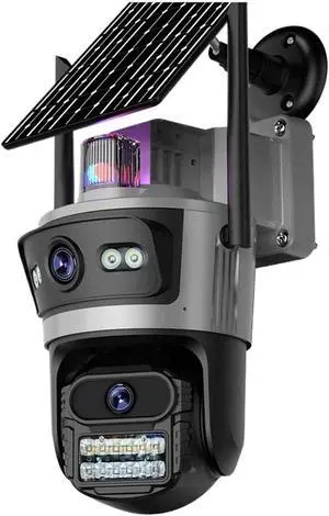 4G PTZ Outdoor Security Camera, 8MP, 3-Screen, 24H Recording, Auto Track, 9W Solar(Camera Add 32G) 4G PTZ Outdoor Security Camera, 8MP, 3-Screen, 24H Recording, Auto Track, 9W Solar(Camera Add 32G)