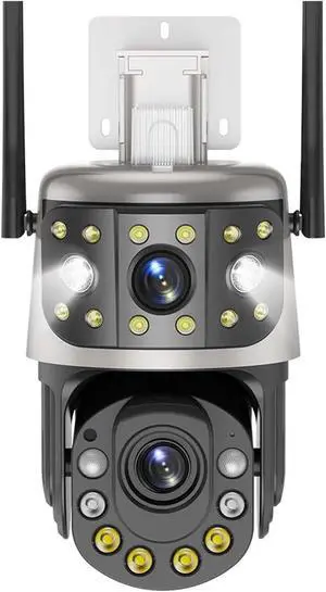8MP 50X Optical Zoom PTZ Camera Dual Screen Outdoor Surveillance, 4K AI Human Detection, IP66 Waterproof Security Camera(EU Plug,30X Zoom Camera) 8MP 50X Optical Zoom PTZ Camera Dual Screen Outdoor Surveillance, 4K AI Human Detection, IP66 Waterproof Security Camera(EU Plug,30X Zoom Camera)