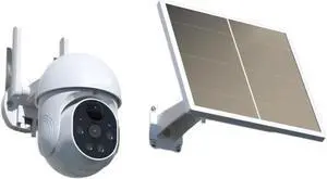 WiFi PTZ Camera 8MP HD Outdoor Solar IP Camera Video Surveillance Camera Long Time Standby(EU Plug) WiFi PTZ Camera 8MP HD Outdoor Solar IP Camera Video Surveillance Camera Long Time Standby(EU Plug)