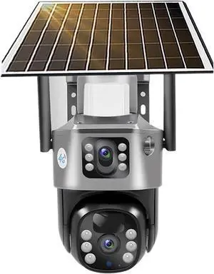 4G Sim Solar IP Camera, Dual Lens, 8MP 4K, Low Power, Night Vision, PIR, V380 Pro, CCTV Security(4G Camera No Card) 4G Sim Solar IP Camera, Dual Lens, 8MP 4K, Low Power, Night Vision, PIR, V380 Pro, CCTV Security(4G Camera No Card)
