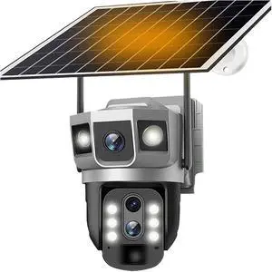3 Lens 4G SIM Solar Camera 12MP Built in Battery Solar Power Waterproof Outdoor 6K Night Vision Smart Home Security Protection(4G Camera Add 128G) 3 Lens 4G SIM Solar Camera 12MP Built in Battery Solar Power Waterproof Outdoor 6K Night Vision Smart Home Security Protection(4G Camera Add 128G)