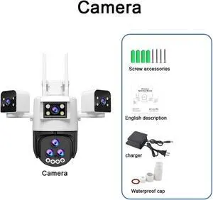 HD 30MP Outdoor WiFi IP CCTV Camera, 20X Zoom, Waterproof, Night Vision, 2-Way Intercom, Smart Tracking, 24/7 Recording(EU Plug,Camera) HD 30MP Outdoor WiFi IP CCTV Camera, 20X Zoom, Waterproof, Night Vision, 2-Way Intercom, Smart Tracking, 24/7 Recording(EU Plug,Camera)