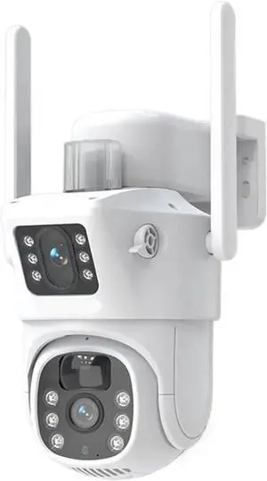 Dual Lens Solar Security Cam 4K 8MP Dual Band WiFi PTZ Camera with PIR Motion Alert(WIF Solar No Card) Dual Lens Solar Security Cam 4K 8MP Dual Band WiFi PTZ Camera with PIR Motion Alert(WIF Solar No Card)