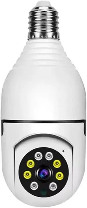 8MP E27 Bulb WiFi Security Camera, Dual Lens 8X Digital Zoom, Auto Human Tracking Two-Way Audio Indoor Surveillance Cam with Full Color Night Vision 8MP E27 Bulb WiFi Security Camera, Dual Lens 8X Digital Zoom, Auto Human Tracking Two-Way Audio Indoor Surveillance Cam with Full Color Night Vision