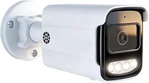 CCTV PoE IP Security Camera Outdoors Waterproof Two-Way Audio Color Night Vision 4K 8MP 5MP 4MP Surveillance Camera for Options(6mm,4K 8MP_POE48V_White) CCTV PoE IP Security Camera Outdoors Waterproof Two-Way Audio Color Night Vision 4K 8MP 5MP 4MP Surveillance Camera for Options(6mm,4K 8MP_POE48V_White)