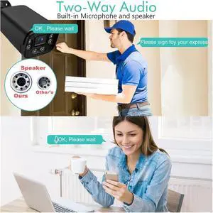 4K 8MP IP Camera Two Way Audio CCTV Recording Outdoor POE H.265 Metal Black 4MP Human Detection Surveillance Cam(8mm,Super 4MP POE) 4K 8MP IP Camera Two Way Audio CCTV Recording Outdoor POE H.265 Metal Black 4MP Human Detection Surveillance Cam(8mm,Super 4MP POE)